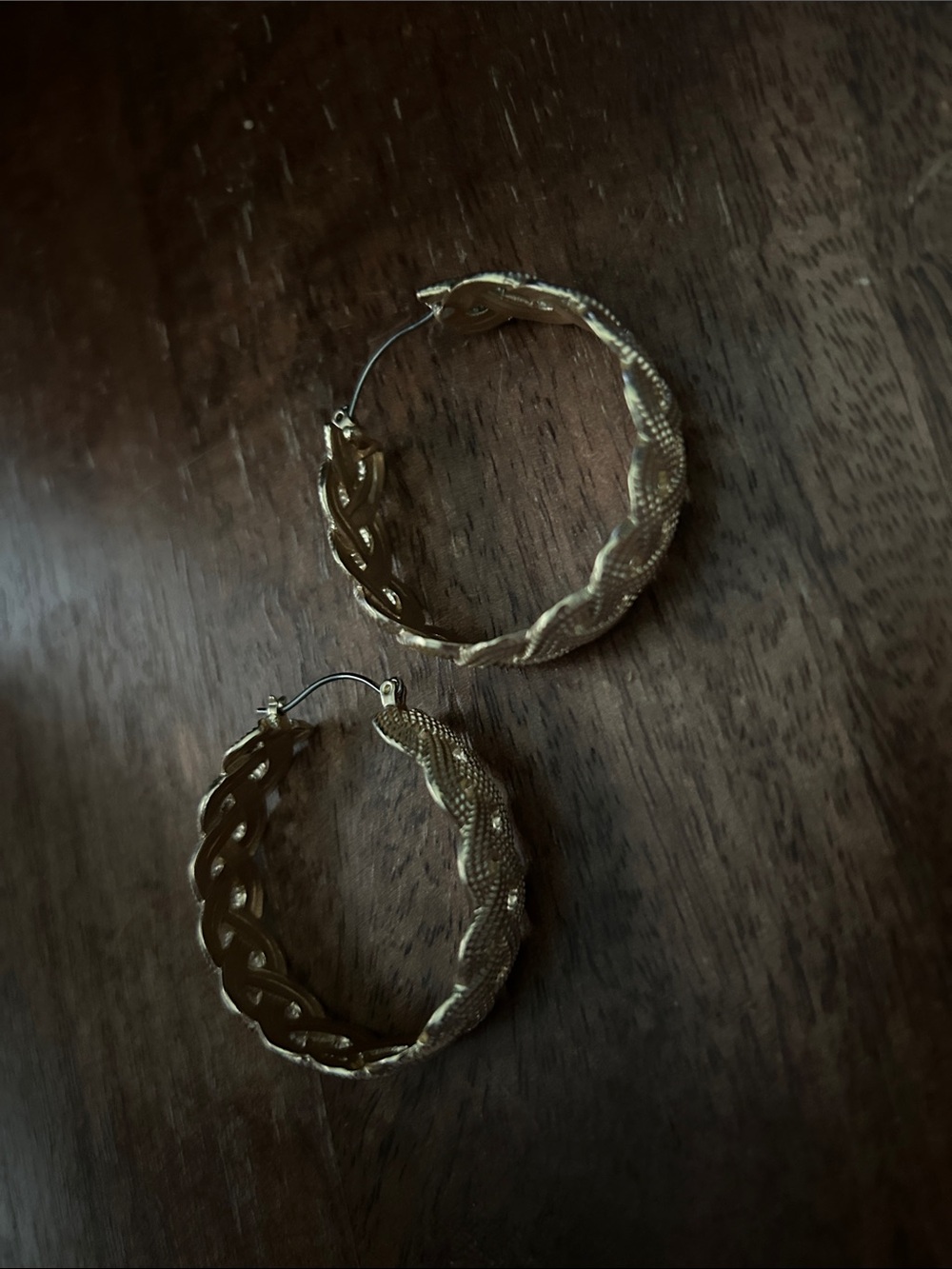 Patricia Nash Gold Textured Hoop Earrings - Women's Fashion Jewelry